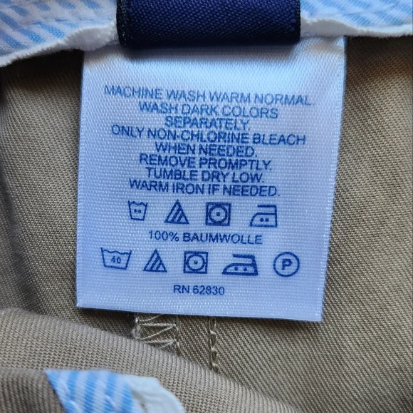 Lands End Walnut Tan Fit 2 Chino 7 Inch Shorts Womens 2 Baumwolle Cotton Nwt - Picture 6 of 11